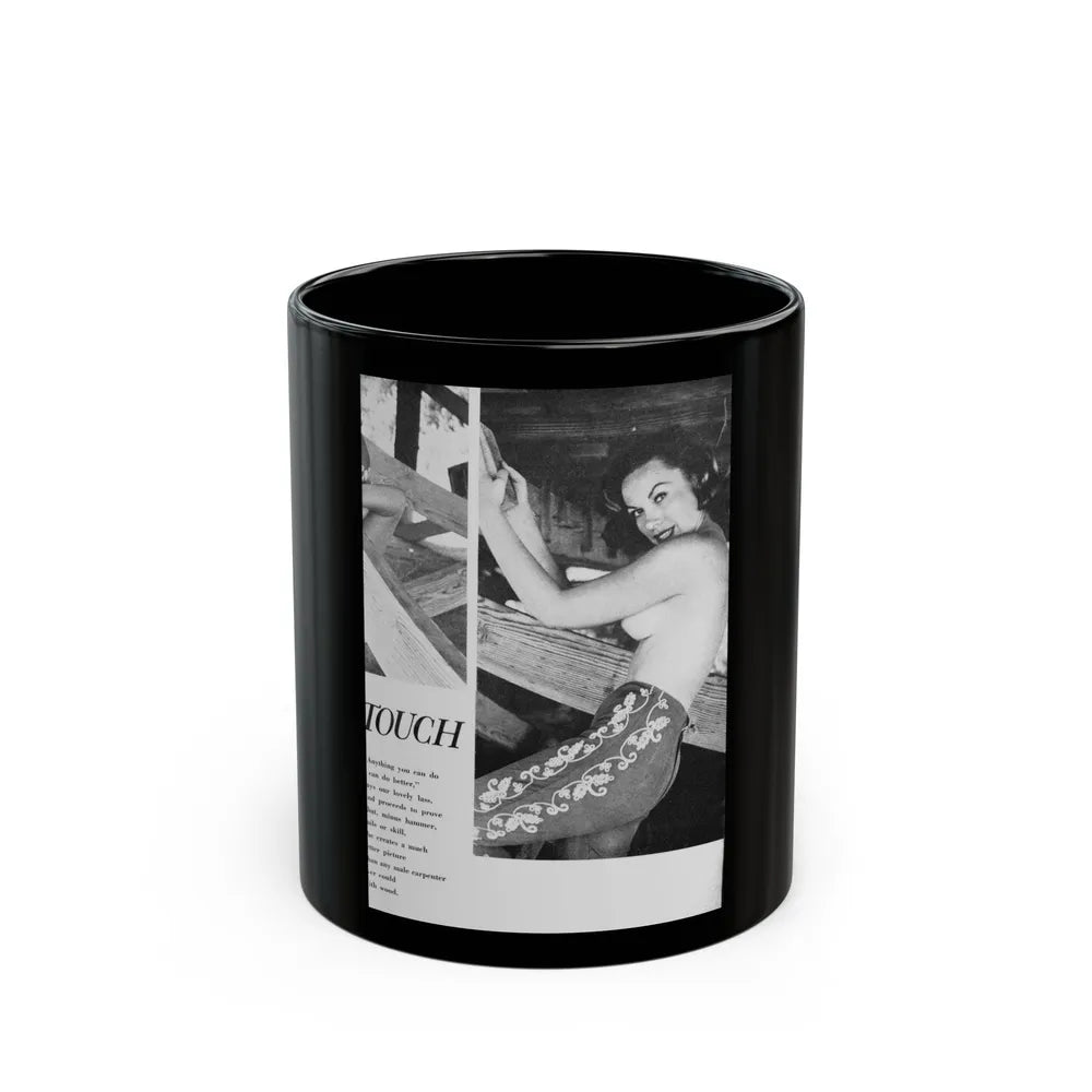 Dawn Richard #96 (Vintage Female Icon) Black Coffee Mug-11oz-Go Mug Yourself