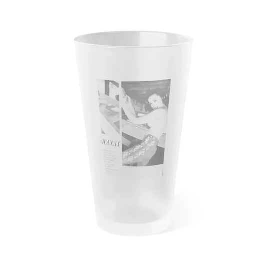 Dawn Richard #96 (Vintage Female Icon) Frosted Pint Glass 16oz 16oz Frosted - Go Mug Yourself
