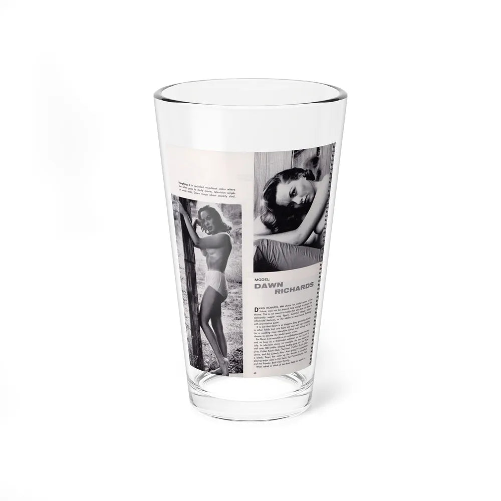 Dawn Richard #97 - Modern Man 1960 Yearbook Queens (Vintage Female Icon) Pint Glass 16oz-16oz-Go Mug Yourself