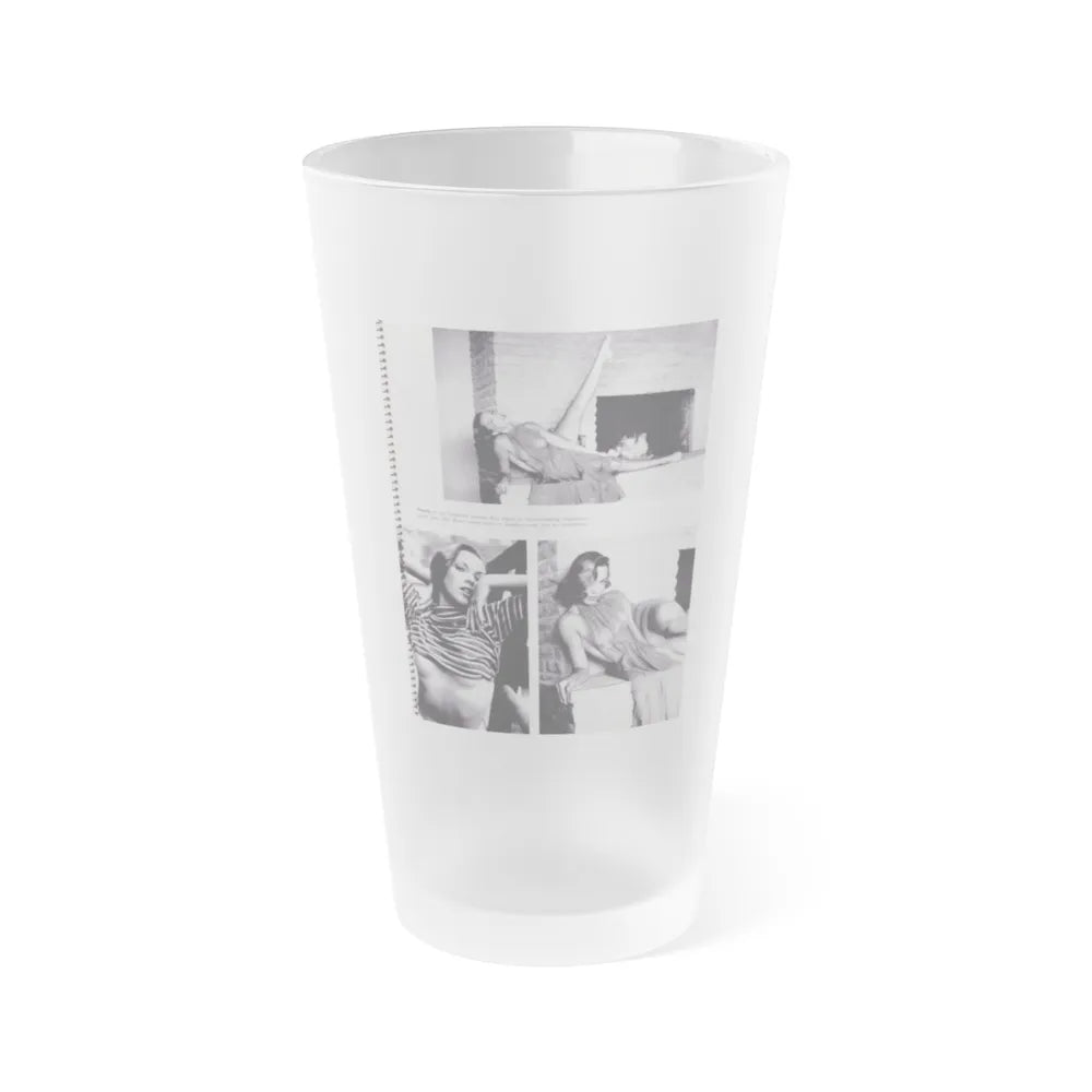 Dawn Richard #98 - Modern Man 1960 Yearbook Queens (Vintage Female Icon) Frosted Pint Glass 16oz-16oz-Frosted-Go Mug Yourself