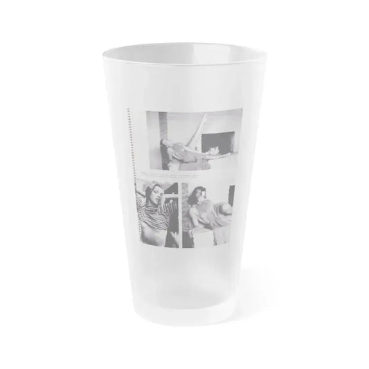 Dawn Richard #98 - Modern Man 1960 Yearbook Queens (Vintage Female Icon) Frosted Pint Glass 16oz 16oz Frosted - Go Mug Yourself
