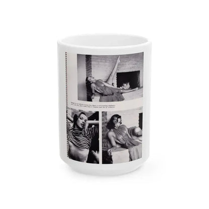 Dawn Richard #98 - Modern Man 1960 Yearbook Queens (Vintage Female Icon) White Coffee Mug 15oz - Go Mug Yourself