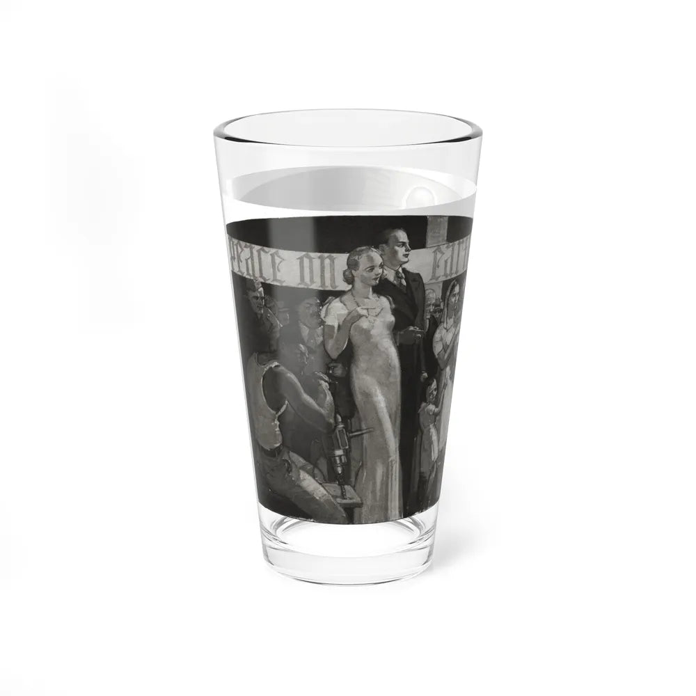 Dawns on Our World at the Crossroads, Cosmopolitan, January 1934 - Pint Glass 16oz-Go Mug Yourself