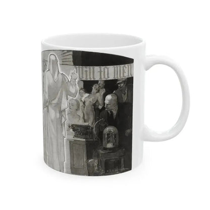 Dawns on Our World at the Crossroads, Cosmopolitan, January 1934 - White Coffee Mug - Go Mug Yourself
