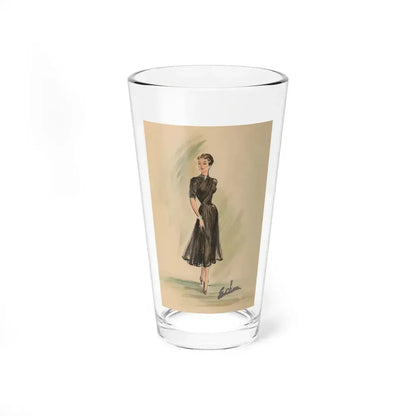 Day and Evening costume designs (1) - Pint Glass 16oz 16oz - Go Mug Yourself