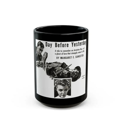Day Before Yesterday, Liberty magazine, November 12, 1938 - Black Coffee Mug 15oz - Go Mug Yourself