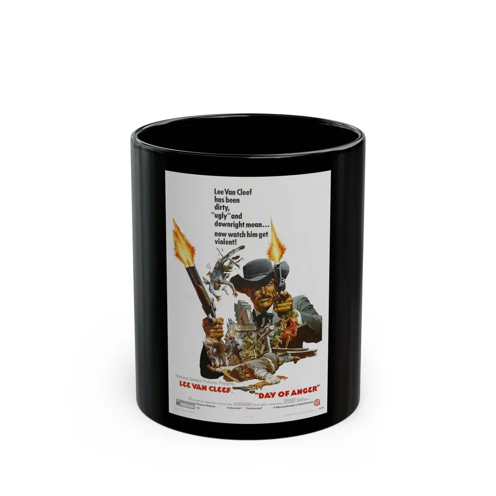 DAY OF ANGER 1967 Movie Poster - Black Coffee Mug-11oz-Go Mug Yourself