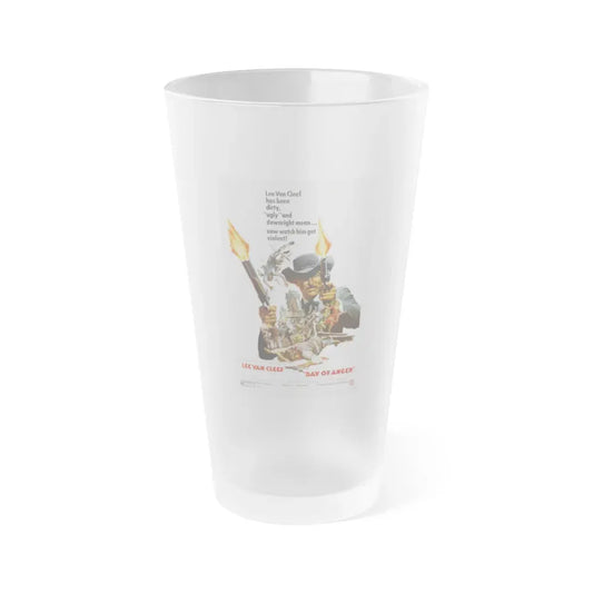 DAY OF ANGER 1967 Movie Poster - Frosted Pint Glass 16oz Default Title - Go Mug Yourself