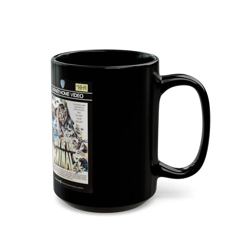 DAY OF THE ANIMAL (VHS COVER) - Black Coffee Mug-Go Mug Yourself