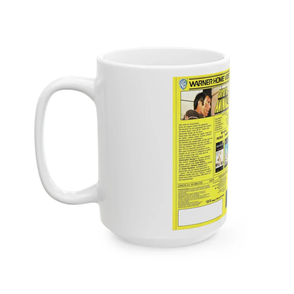 DAY OF THE ANIMAL (VHS COVER) - White Coffee Mug-Go Mug Yourself