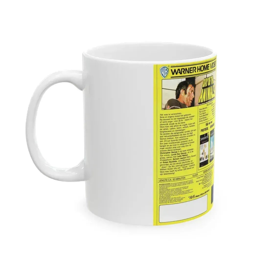 DAY OF THE ANIMAL (VHS COVER) - White Coffee Mug - Go Mug Yourself