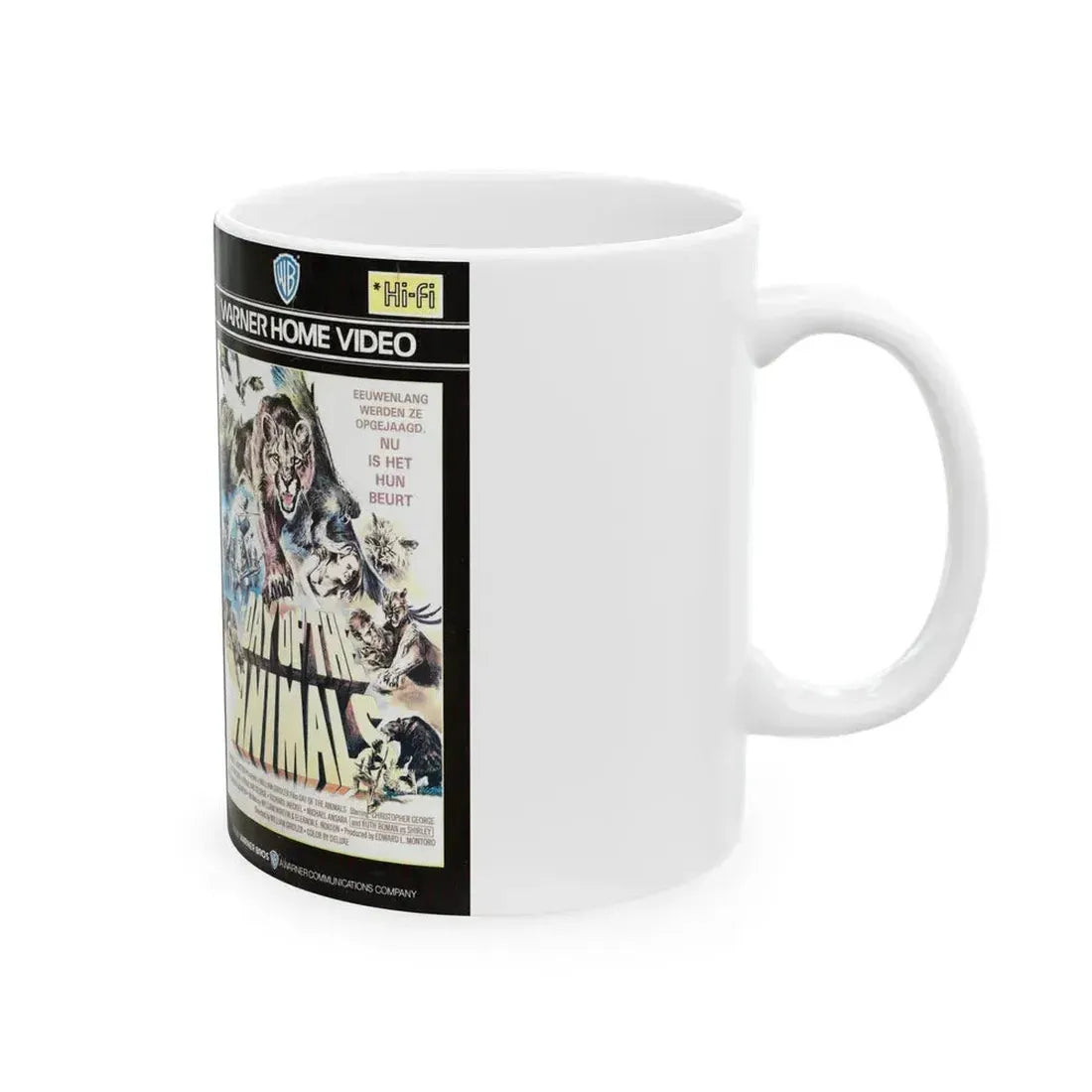 DAY OF THE ANIMAL (VHS COVER) - White Coffee Mug - Go Mug Yourself