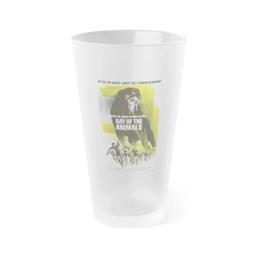 DAY OF THE ANIMALS (2) 1977 Movie Poster - Frosted Pint Glass 16oz Default Title - Go Mug Yourself