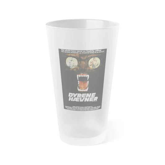 DAY OF THE ANIMALS (DANISH) 1977 Movie Poster - Frosted Pint Glass 16oz Default Title - Go Mug Yourself