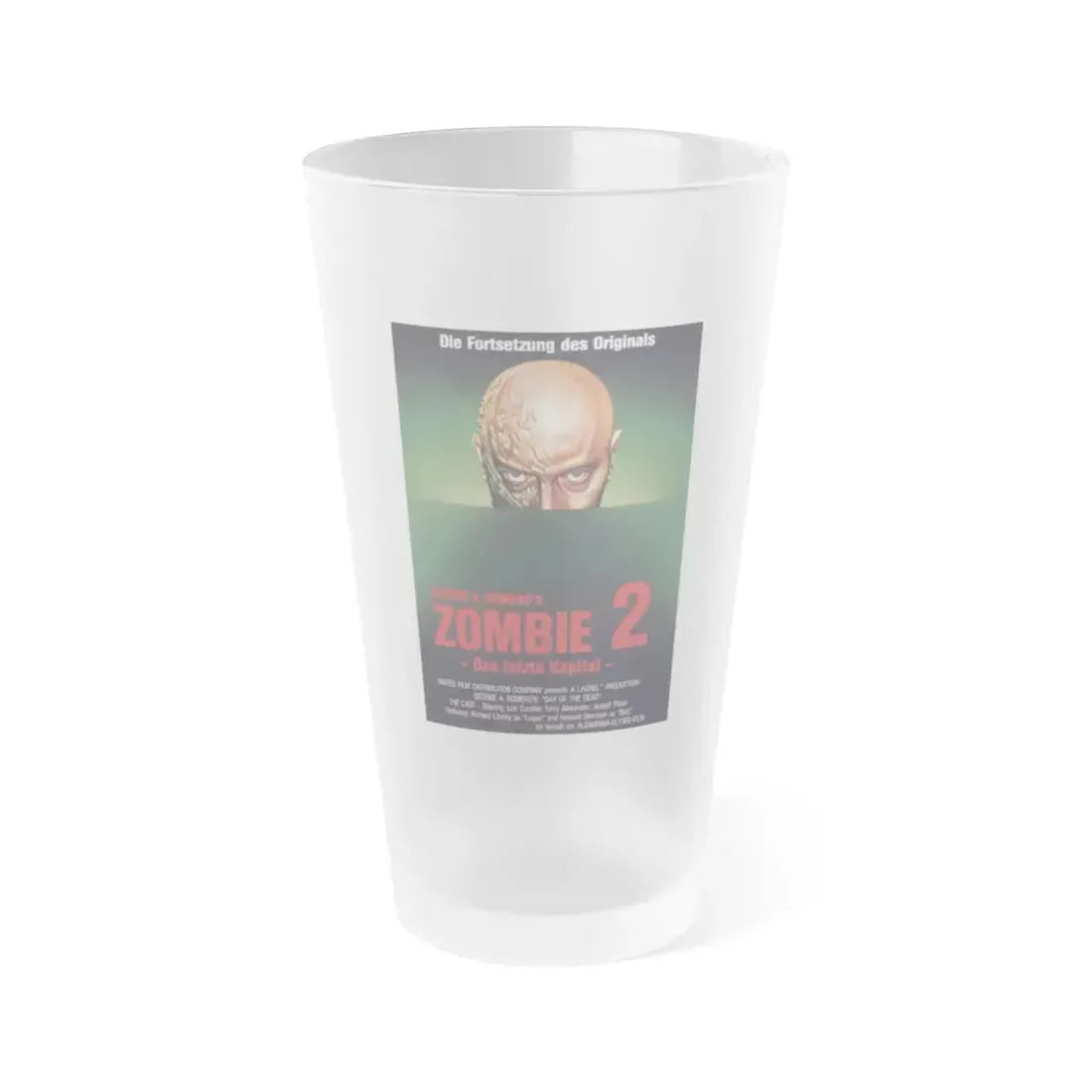 DAY OF THE DEAD (GERMAN) 1985 Movie Poster - Frosted Pint Glass 16oz Default Title - Go Mug Yourself