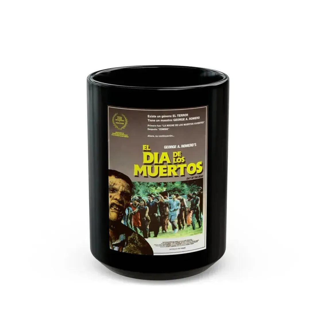DAY OF THE DEAD (SPANISH) 1985 Movie Poster - Black Coffee Mug 15oz - Go Mug Yourself
