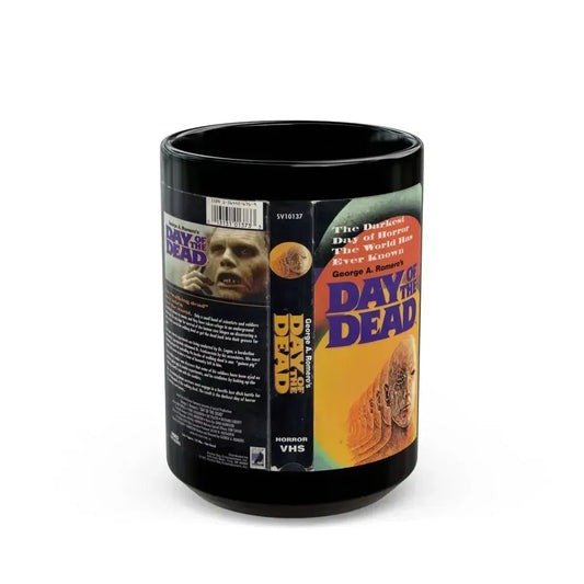 DAY OF THE DEAD (VHS COVER) - Black Coffee Mug 15oz - Go Mug Yourself
