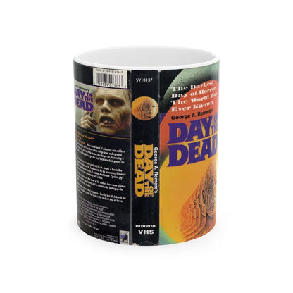 DAY OF THE DEAD (VHS COVER) - White Coffee Mug-11oz-Go Mug Yourself