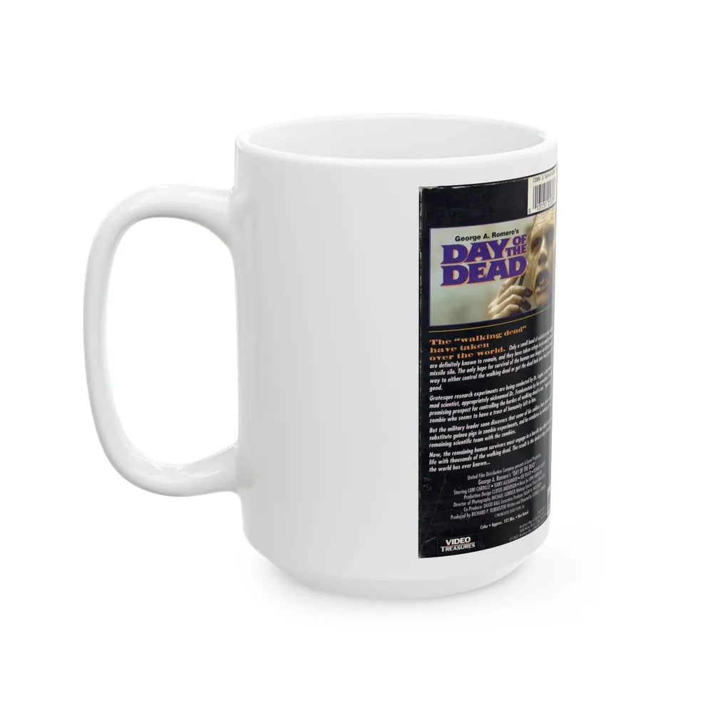 DAY OF THE DEAD (VHS COVER) - White Coffee Mug-Go Mug Yourself