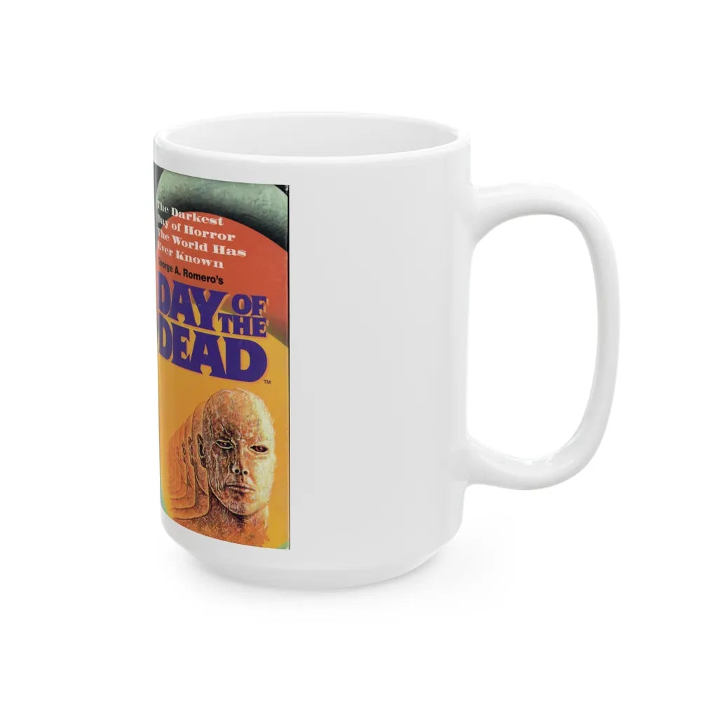 DAY OF THE DEAD (VHS COVER) - White Coffee Mug-Go Mug Yourself