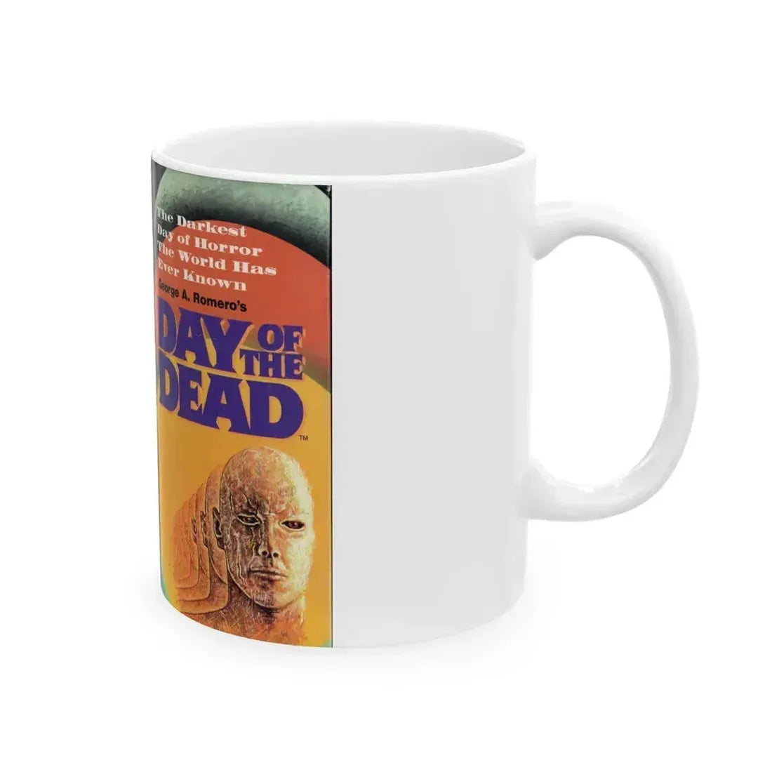 DAY OF THE DEAD (VHS COVER) - White Coffee Mug - Go Mug Yourself