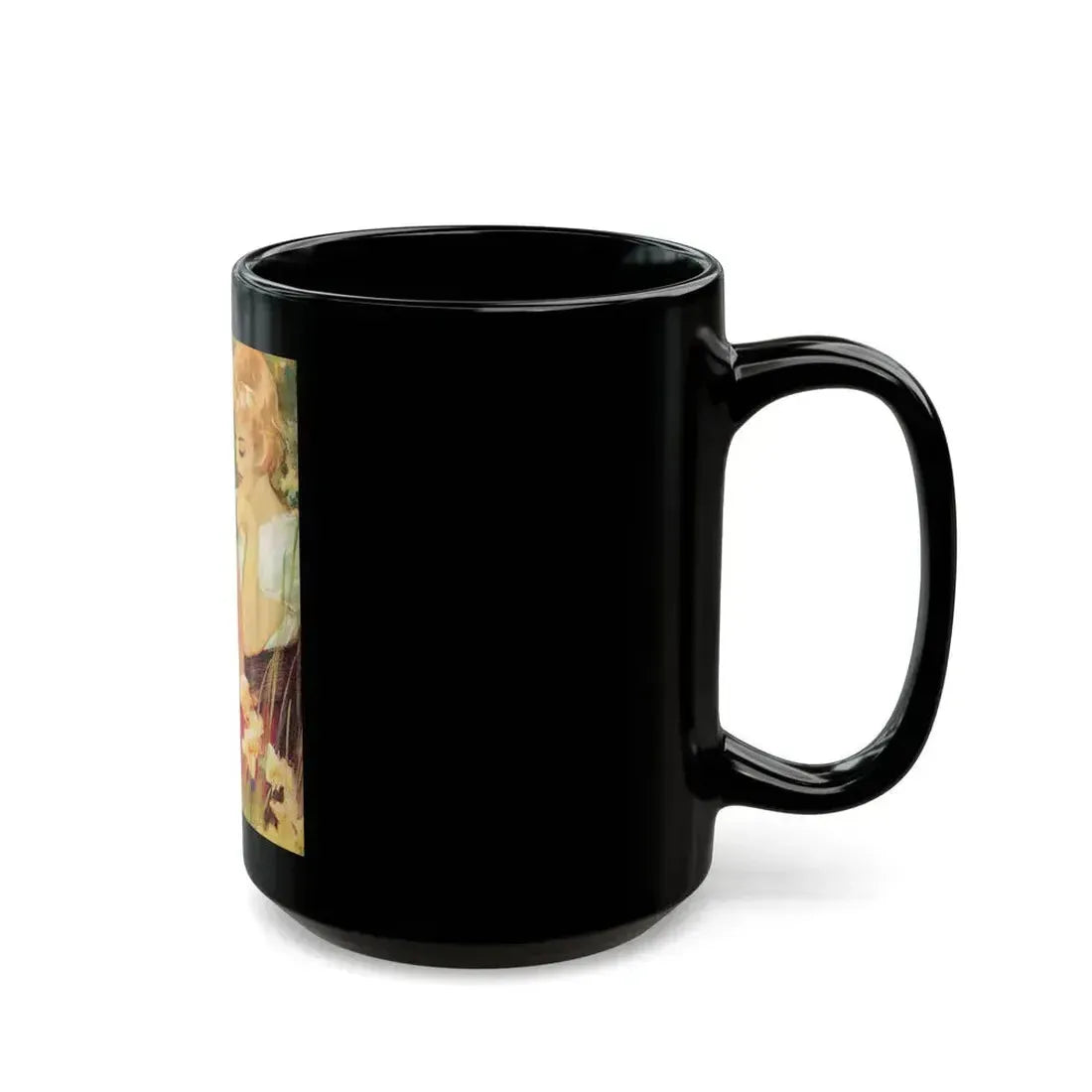 Day On The River by Harriett Pratt, Woman magazine, 1961 - Black Coffee Mug - Go Mug Yourself