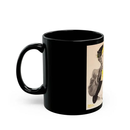 Day Shift, The Saturday Evening post story illustration - Black Coffee Mug - Go Mug Yourself