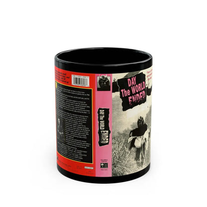 DAY THE WORLD ENDED (VHS COVER) - Black Coffee Mug-11oz-Go Mug Yourself