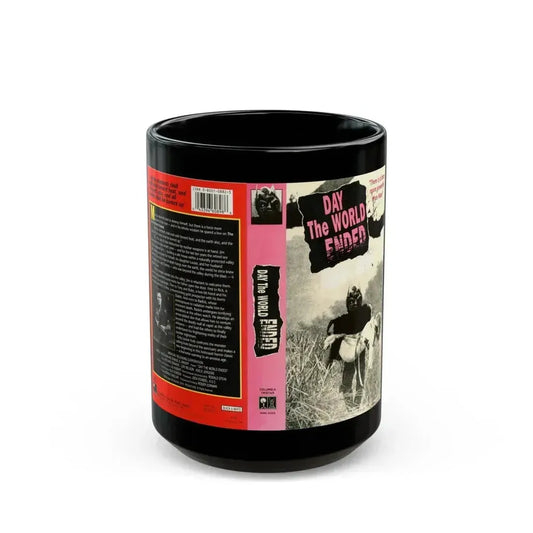 DAY THE WORLD ENDED (VHS COVER) - Black Coffee Mug 15oz - Go Mug Yourself