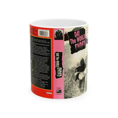 DAY THE WORLD ENDED (VHS COVER) - White Coffee Mug 11oz - Go Mug Yourself
