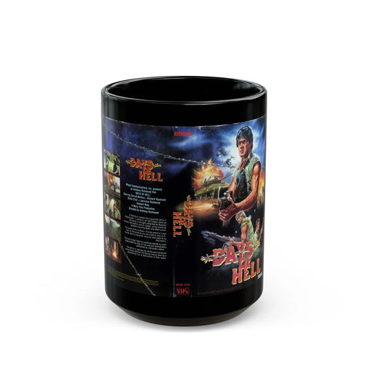 DAYS OF HELL (VHS COVER) - Black Coffee Mug-15oz-Go Mug Yourself