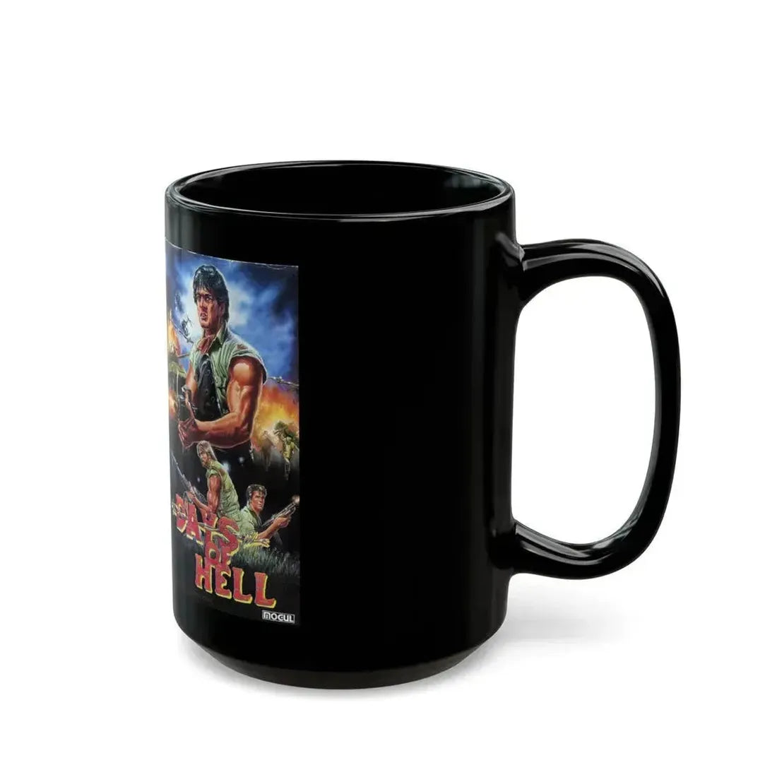 DAYS OF HELL (VHS COVER) - Black Coffee Mug - Go Mug Yourself