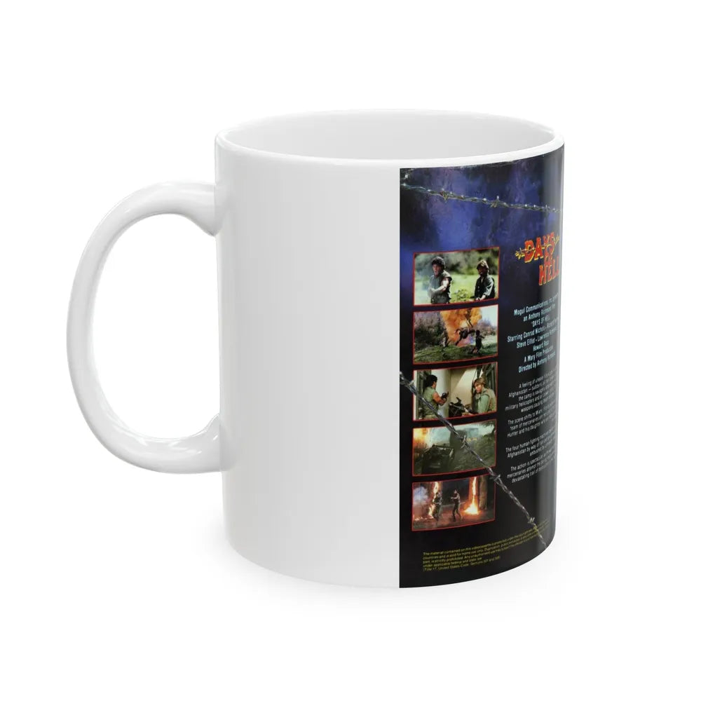 DAYS OF HELL (VHS COVER) - White Coffee Mug-Go Mug Yourself