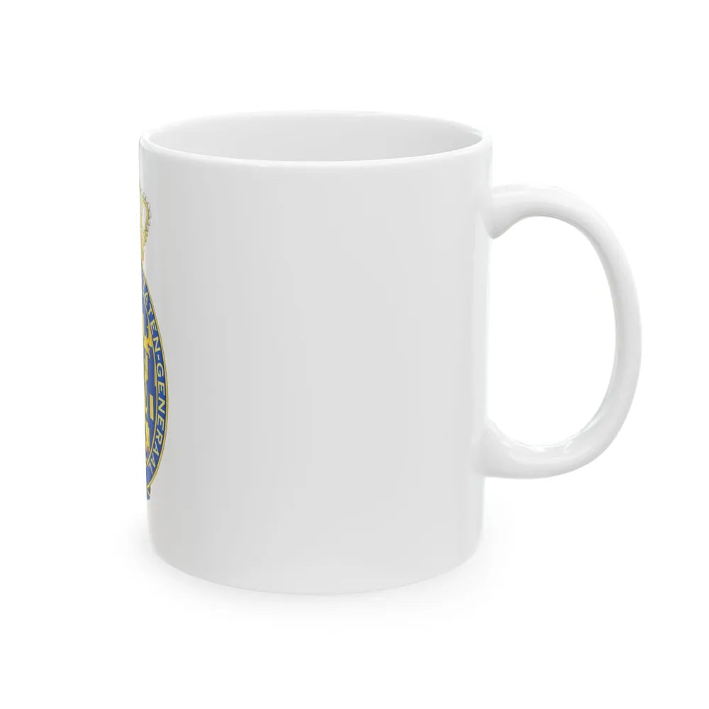 Coat of arms of the Eerste Kamer - White Coffee Mug-Go Mug Yourself