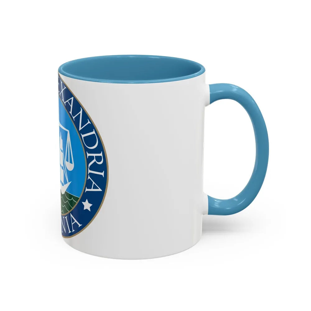 Seal of Alexandria Virginia - Accent Coffee Mug-Go Mug Yourself