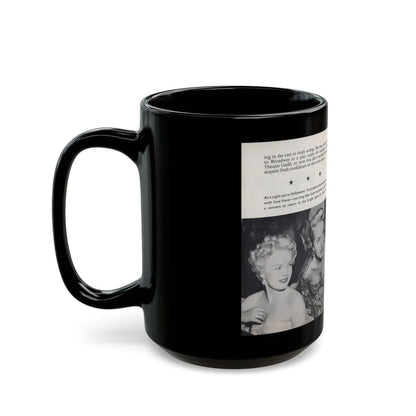 Terry Moore #465 - 66 PHOTOGRAPHS OF Terry MOORE U.K. Pocket Mag. Pages 60 & 61 (Vintage Female Icon) Black Coffee Mug-Go Mug Yourself