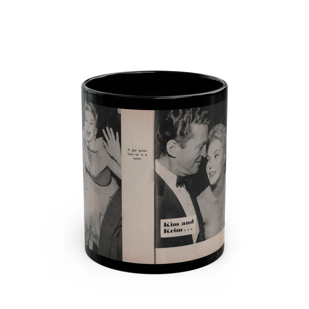 Kim Novak #157 - Scanned Mag. 66 Photos (Vintage Female Icon) Black Coffee Mug-11oz-Go Mug Yourself