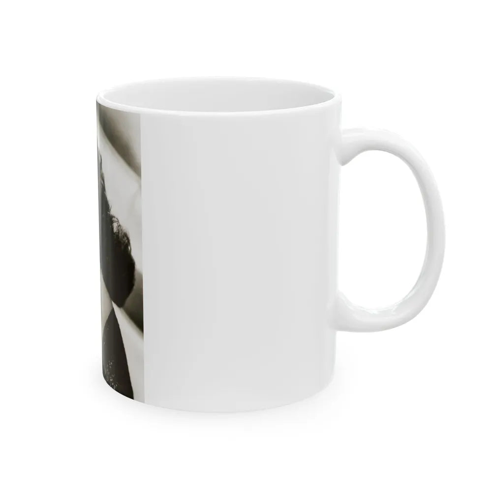 Julia Adams #32 - 8x10 B&W Head & Shoulder Glamour Portrait (Vintage Female Icon) White Coffee Mug-Go Mug Yourself