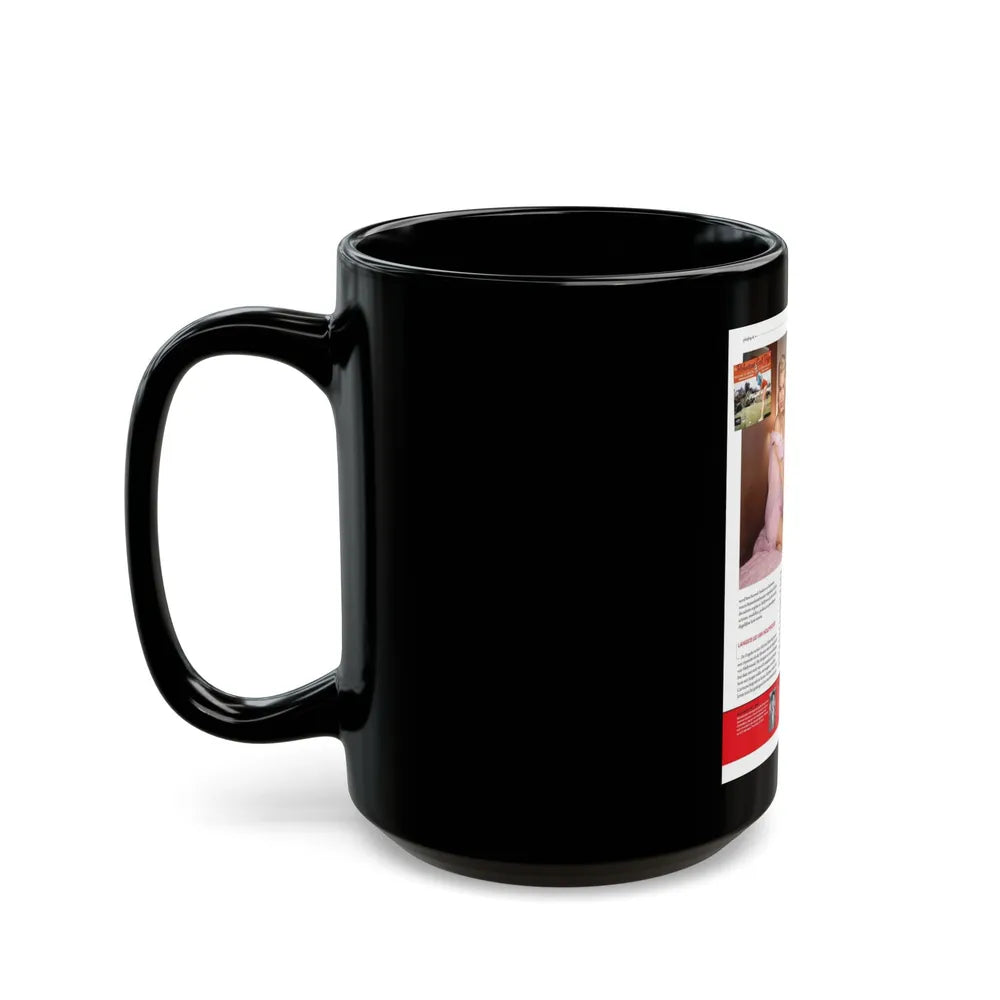 Jeanne Carmen #226 - German Mag. Layout (Vintage Female Icon) Black Coffee Mug-Go Mug Yourself