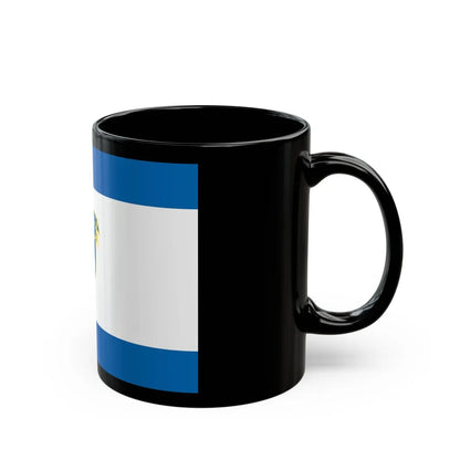 Flag of the Kosovo Police Service - Black Coffee Mug-Go Mug Yourself