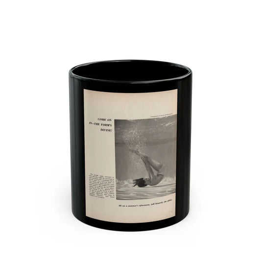 Dawn Richard #67 - [Pages 9] Including 1 Page & 1 B&W Photo with Article & Caption from DUDE Mag. '57 (Vintage Female Icon) Black Coffee Mug-11oz-Go Mug Yourself