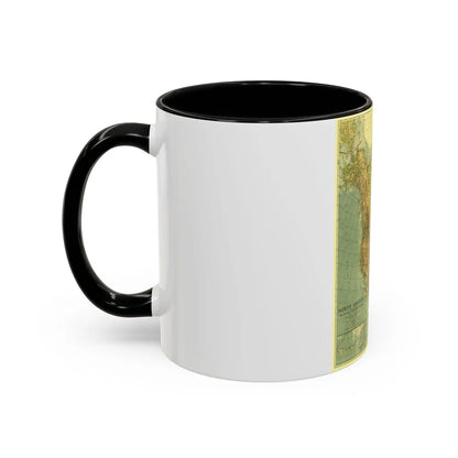 North America (1924) (Map) Accent Coffee Mug-Go Mug Yourself