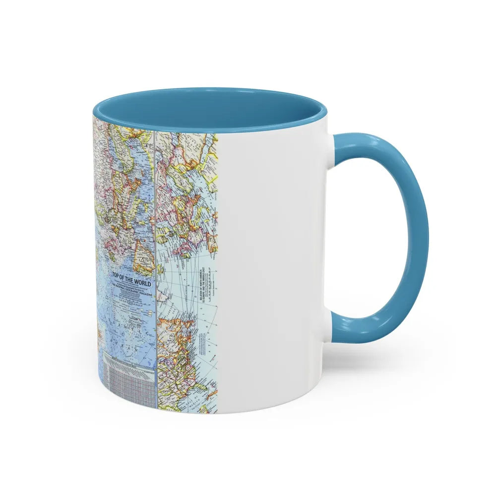 Top Of The World (1965) (Map) Accent Coffee Mug-Go Mug Yourself