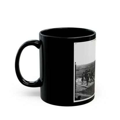 District Of Columbia. Gun Crews Of Company H, 3d Massachusetts Heavy Artillery, At Fort Lincoln (U.S. Civil War) Black Coffee Mug-Go Mug Yourself