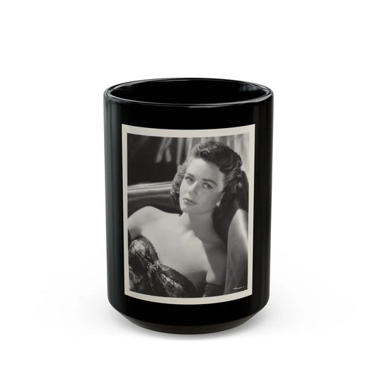 Dorothy Malone #129 (Vintage Female Icon) Black Coffee Mug-15oz-Go Mug Yourself