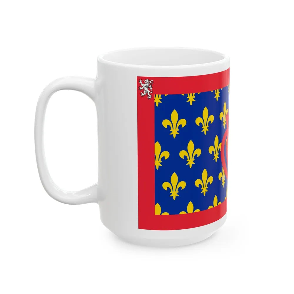 Flag of Pays de la Loire France - White Coffee Mug-Go Mug Yourself