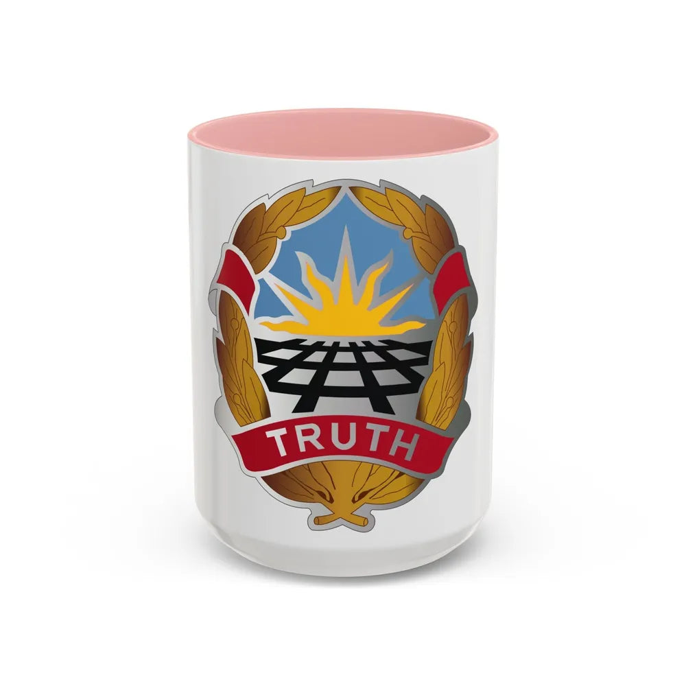 Operational Test Command (U.S. Army) Accent Coffee Mug-15oz-Pink-Go Mug Yourself