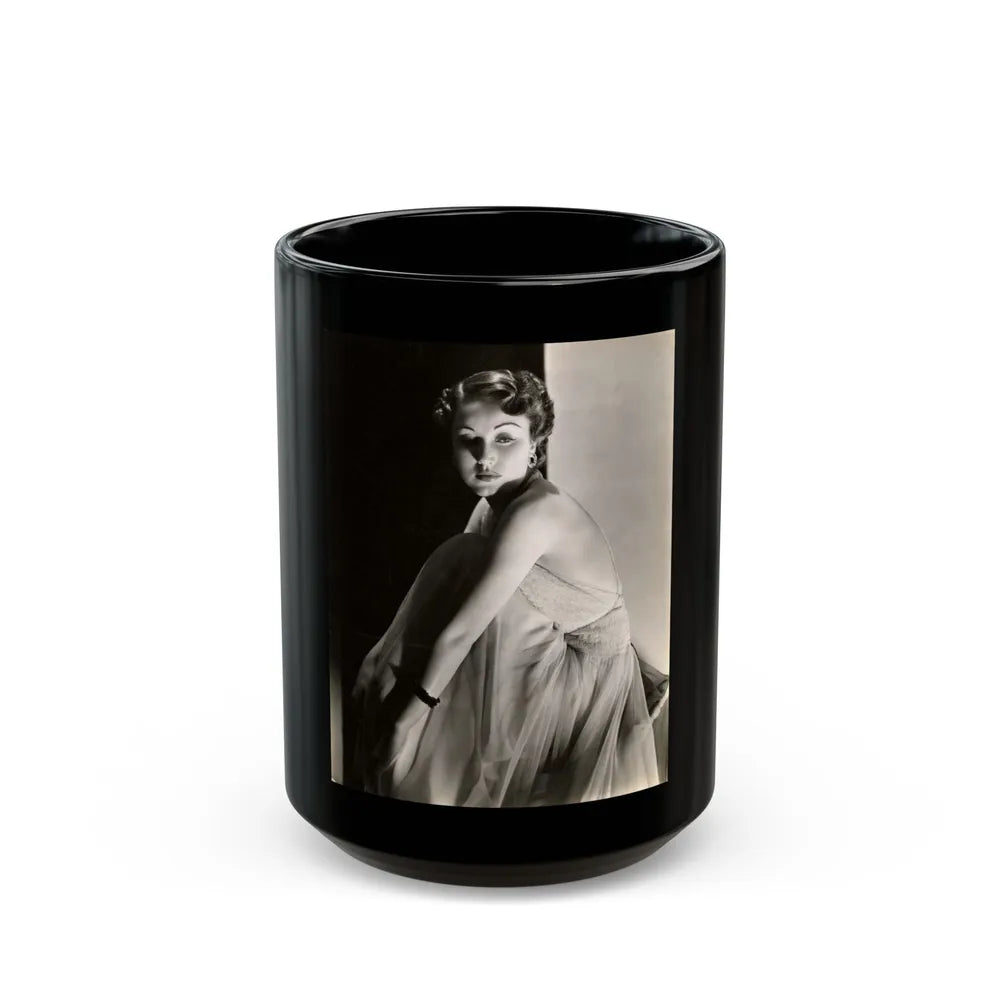 Fay Wray #208 (Vintage Female Icon) Black Coffee Mug-15oz-Go Mug Yourself