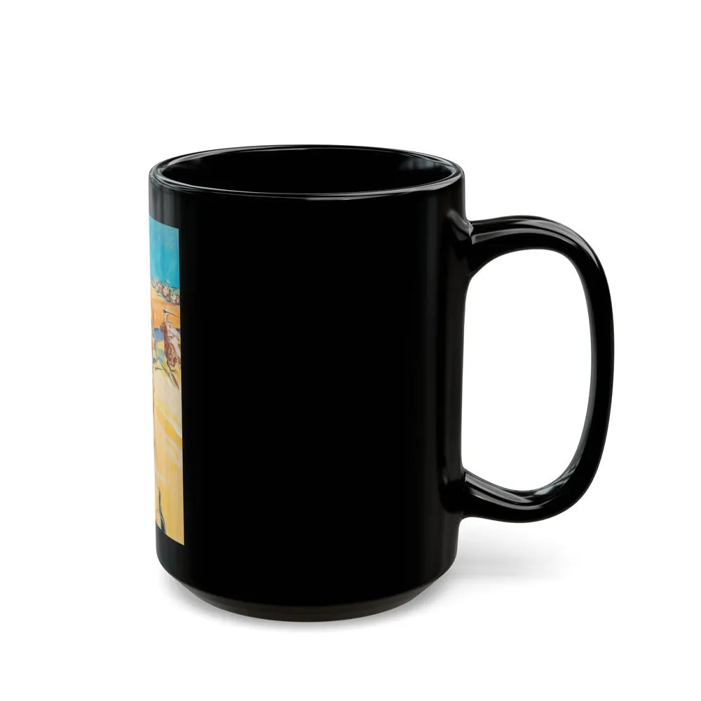 Foreign Territory, movie poster preliminary art - Black Coffee Mug-Go Mug Yourself