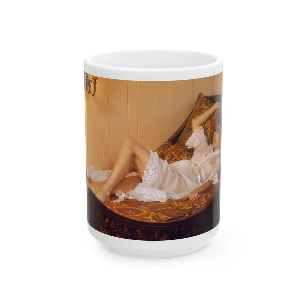 Jill St. John #163 (Vintage Female Icon) White Coffee Mug-15oz-Go Mug Yourself